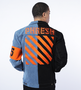 Phresh 50/50 "Orange" Stirpe Jean Jacket